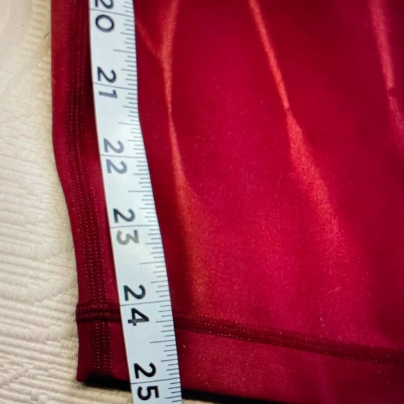 Lululemon Wunder Train High Rise Crop 23” Sz 18 Sun Bleached Washed Red Merlot - Picture 8 of 8